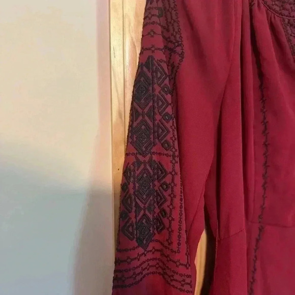 Blue Rain Embroidered Button Up Dress Size Small - Picture 5 of 7